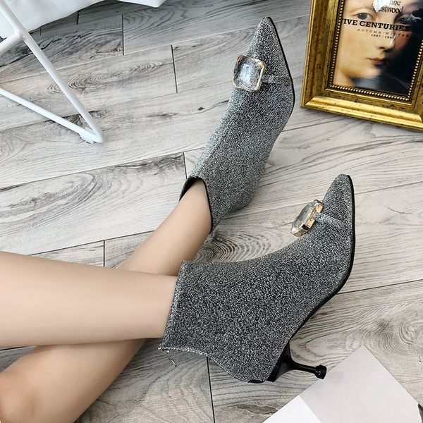 winter boots lady pointe shoes booties ladies boots-women luxury designer crystal zipper 2020 pointy 2019 ankle fashion high, Black
winter boots lady pointe shoes booties ladies boots-women luxury designer crystal zipper 2020 pointy 2019 ankle fashion high, Black