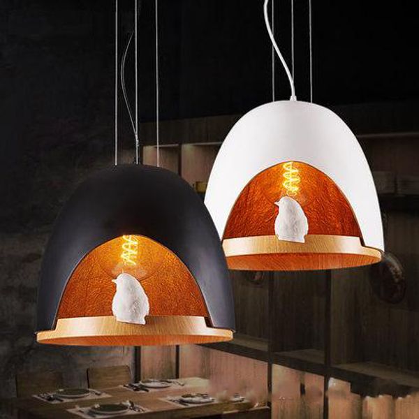 New Industrial Led Pendant Chandeliers Lamps For Coffee Shop Bar Club L Restaurant Creative Bird Loft Pendant Lighting Pendant Light