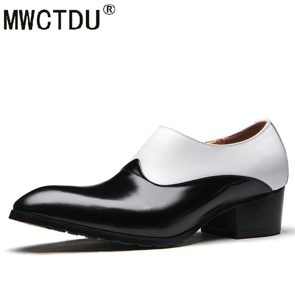 mwctdu genuine leather formal dress men's pointed toe shoes handmade 5cm high heels man wedding party shoes, Black
mwctdu genuine leather formal dress men's pointed toe shoes handmade 5cm high heels man wedding party shoes, Black