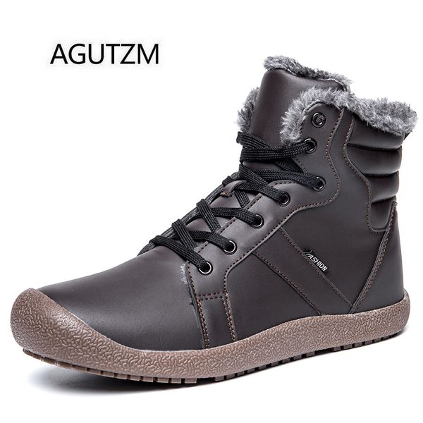 agutzm 8723-2 new fashion high lace up keep warm pu leather non-slip rubber men's snow boots plus size : 36-48, Black
agutzm 8723-2 new fashion high lace up keep warm pu leather non-slip rubber men's snow boots plus size : 36-48, Black
