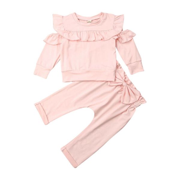autumn infant baby girl clothes long sleeve ruffle leggings pants outfits, White
autumn infant baby girl clothes long sleeve ruffle leggings pants outfits, White