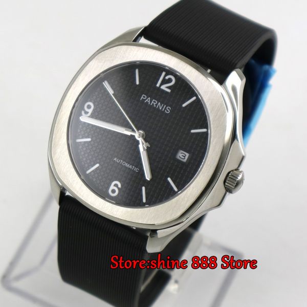 40mm square case black dial luminous rubber strap 21 jewels miyota automatic movement men's watch men, Slivery;brown
40mm square case black dial luminous rubber strap 21 jewels miyota automatic movement men's watch men, Slivery;brown