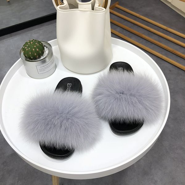 women's shoes flat bottom hairy slippers comfortable soft bottom non-slip fur wear sandals female, Black
women's shoes flat bottom hairy slippers comfortable soft bottom non-slip fur wear sandals female, Black