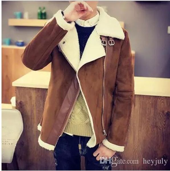 Дизайнер осень-зима пальто шерсти Faux Suede Jacket Mens Side Zipper Lamb Теплое пальто
Дизайнер осень-зима пальто шерсти Faux Suede Jacket Mens Side Zipper Lamb Теплое пальто