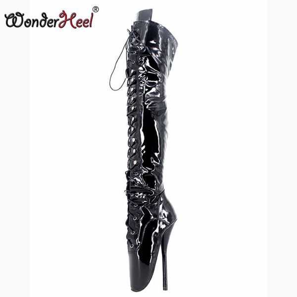 wonderheel extreme high heel " stilleto heel over-the-knee ballet boots fetish thigh high boots women party ballet, Black
wonderheel extreme high heel " stilleto heel over-the-knee ballet boots fetish thigh high boots women party ballet, Black