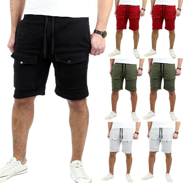 2019 new style fashion summer men casual shorts jogging solid trousers casual half length with pocket workout, White;black
2019 new style fashion summer men casual shorts jogging solid trousers casual half length with pocket workout, White;black