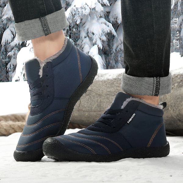 new mens casual high fashion ankle boots winter non-slip warm mens snow boots plus size outdoor sneaker comfortable men 47, Black
new mens casual high fashion ankle boots winter non-slip warm mens snow boots plus size outdoor sneaker comfortable men 47, Black