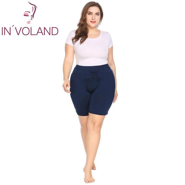 in'voland plus size women shorts xl-4xl summer beach drawstring waist large solid pool shorts board swimwear big size, White;black
in'voland plus size women shorts xl-4xl summer beach drawstring waist large solid pool shorts board swimwear big size, White;black