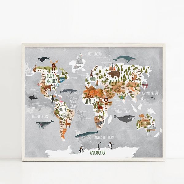 woodland animal poster art prints nursery decor , watercolor map with animals canvas painting for kids room wall art
woodland animal poster art prints nursery decor , watercolor map with animals canvas painting for kids room wall art