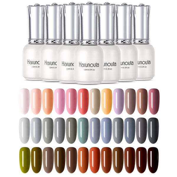 1 Bottle 12ml Long Latest Soak Off Pure Gel Uv Led Lacquer Polish Manicure 96 Colors Colorful Gel Nail Polishes