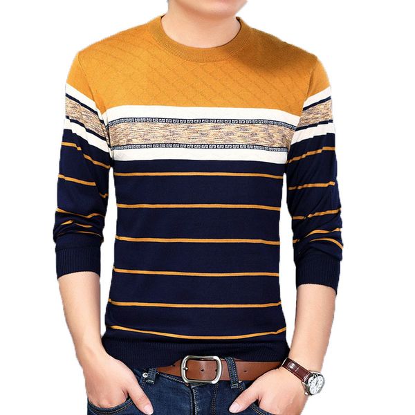 new men's autumn winter o-neck fashion striped pullover slim fit knitting mens cotton sweaters male pullovers, White;black
new men's autumn winter o-neck fashion striped pullover slim fit knitting mens cotton sweaters male pullovers, White;black