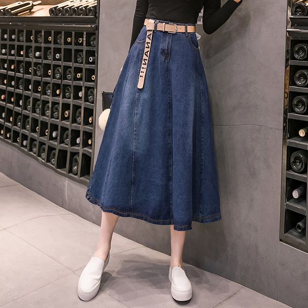 dark blue denim skirts long fair maiden temperament in the denim skirt shuhua454, Black;gray
dark blue denim skirts long fair maiden temperament in the denim skirt shuhua454, Black;gray