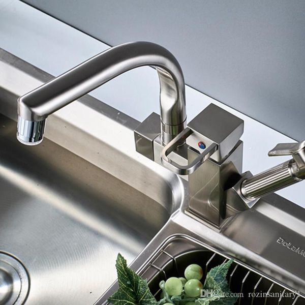 brushed nickel kitchen sink faucet led light swivel spout deck mounted pull out shower sprayer head bathroom kitchen mixer tap
brushed nickel kitchen sink faucet led light swivel spout deck mounted pull out shower sprayer head bathroom kitchen mixer tap