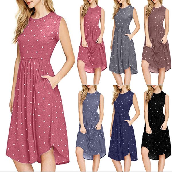 new women s clothing plus size dresses sleeveless summer girl dresses wave point dress 8 colors retro beach dress ship, Blue;gray
new women s clothing plus size dresses sleeveless summer girl dresses wave point dress 8 colors retro beach dress ship, Blue;gray