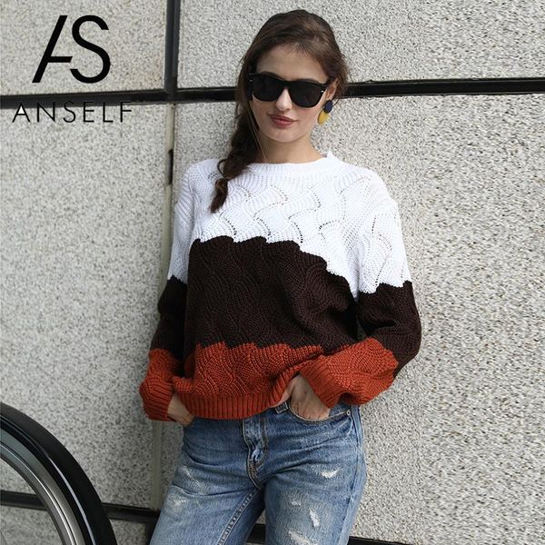 ribbed sweater women knitted color block striped dropped shoulder hollow out long sleeve pulover female casual streetwear, White;black
ribbed sweater women knitted color block striped dropped shoulder hollow out long sleeve pulover female casual streetwear, White;black