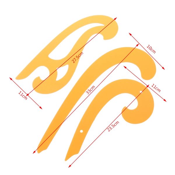 set of 3 plastic french curves set drafting drawing ellipse templates sewing ruler, Black
set of 3 plastic french curves set drafting drawing ellipse templates sewing ruler, Black