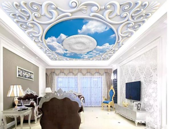 custom mural wallpaper 3d soft european-style carved blue sky and white cluxury wall paper l living room tv backdrop murales de pared 3d
custom mural wallpaper 3d soft european-style carved blue sky and white cluxury wall paper l living room tv backdrop murales de pared 3d