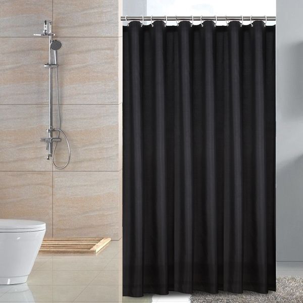 l fabric small size shower curtain waterproof and mildew bath curtains heavy weight, black 5
l fabric small size shower curtain waterproof and mildew bath curtains heavy weight, black 5