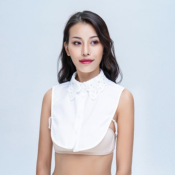 blouse woman women women pure color lace 2019 fashion blouses detachable lapel choker necklace vintage elegant shirt fake collar, White
blouse woman women women pure color lace 2019 fashion blouses detachable lapel choker necklace vintage elegant shirt fake collar, White