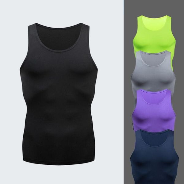 fast-drying sleeveless fitness vest for men' sport elastic pure color running shaping, White;black
fast-drying sleeveless fitness vest for men' sport elastic pure color running shaping, White;black