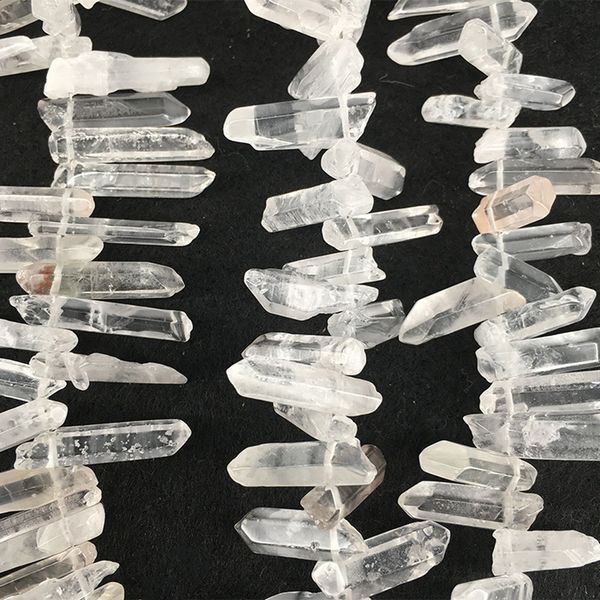 irregular natural white crystal stone beads fit jewelry making 8x30mm 5x25mm loose raw ore white crystal column stone beads diy, Black
irregular natural white crystal stone beads fit jewelry making 8x30mm 5x25mm loose raw ore white crystal column stone beads diy, Black