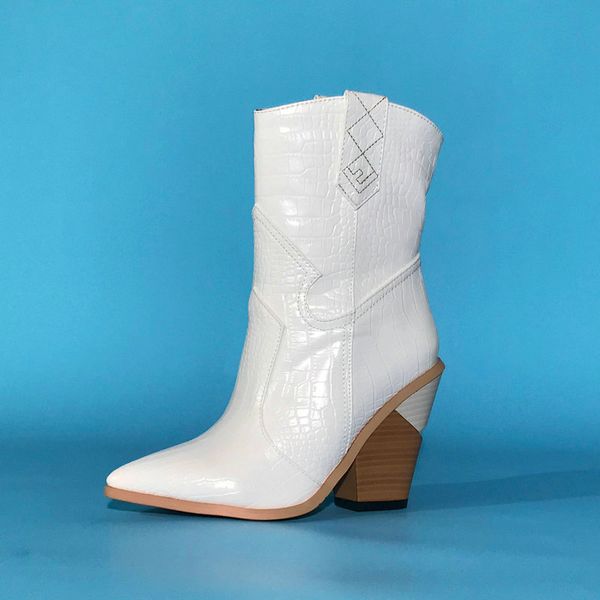 yellow black white faux leather cowboy boots for women western short boots women shoes winter riding mid-calf woman
yellow black white faux leather cowboy boots for women western short boots women shoes winter riding mid-calf woman