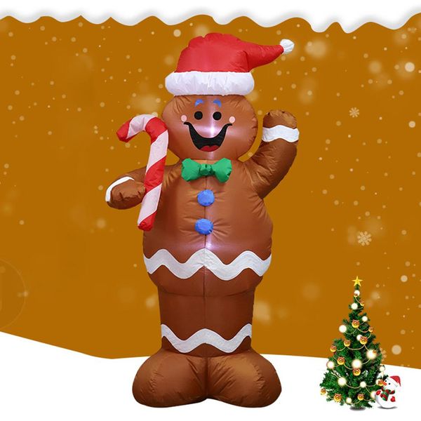 

hobbylane 1.5m inflatable gingerbread man prop for christmas party yard decor santa claus decoration balloons