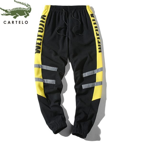 cartelo men's clothing new spring fashion trend letter printing breathable color matching comfortable casual pants, Black
cartelo men's clothing new spring fashion trend letter printing breathable color matching comfortable casual pants, Black