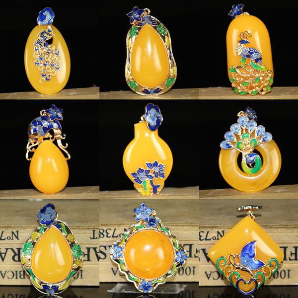 amber beeswax pendant cloisonne inlaid women's simple fashion peacock open screen pendant blood pu sweater chain, Silver
amber beeswax pendant cloisonne inlaid women's simple fashion peacock open screen pendant blood pu sweater chain, Silver