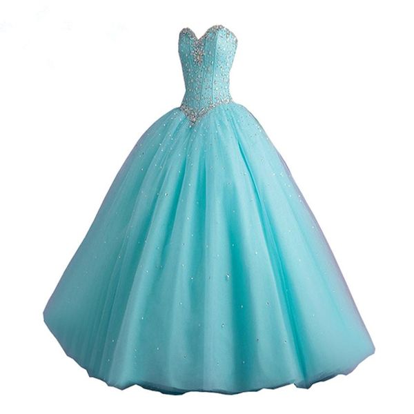lake blue ball gown sweetheart beaded crystal prom dress candy color quinceanera dresses vestido de noche, Black
lake blue ball gown sweetheart beaded crystal prom dress candy color quinceanera dresses vestido de noche, Black