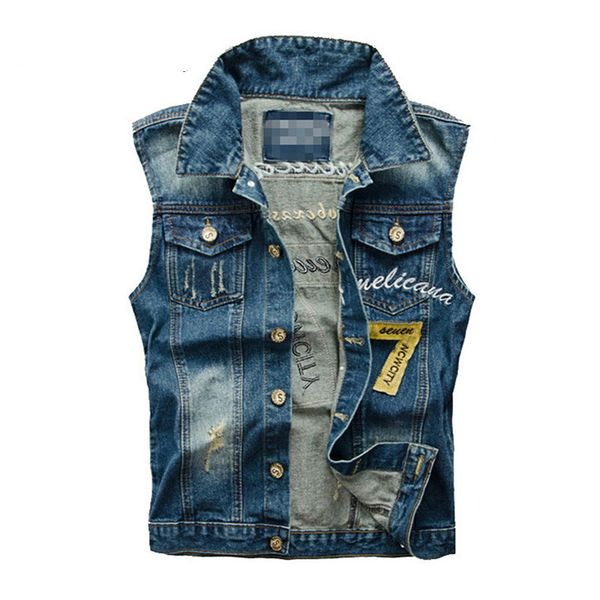 2019 hip hop letter embroidery men's denim vest ripped cowboy sleeveless jacket men jeans waistcoat plus size 5xl, Black;white
2019 hip hop letter embroidery men's denim vest ripped cowboy sleeveless jacket men jeans waistcoat plus size 5xl, Black;white