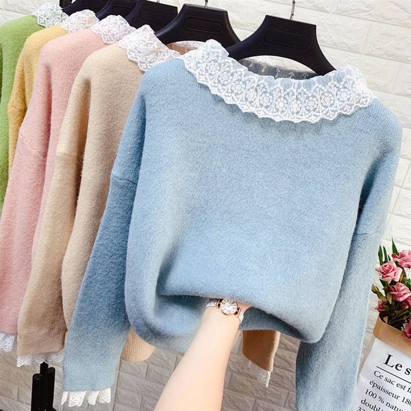 2020 new fashion knitted sweater women long sleeve autumn knitwear sweater pullovers sweaters winter female jumper p310, White;black
2020 new fashion knitted sweater women long sleeve autumn knitwear sweater pullovers sweaters winter female jumper p310, White;black