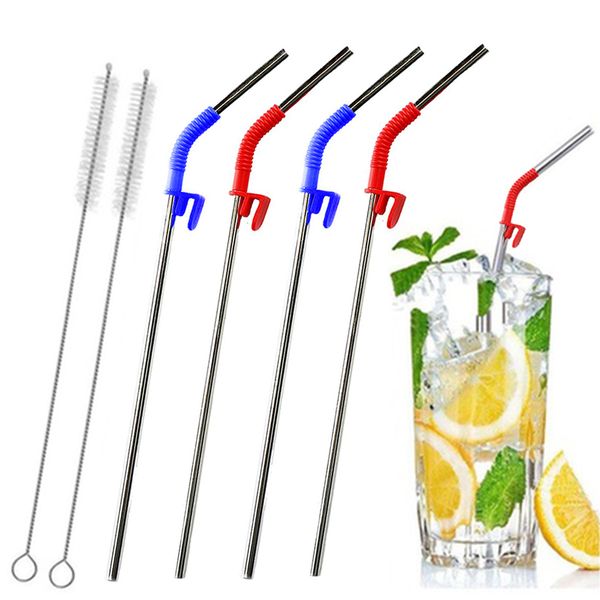 4 pcs stainless steel metal drinking straw straws with 2 cleaner brush kit tools
4 pcs stainless steel metal drinking straw straws with 2 cleaner brush kit tools
