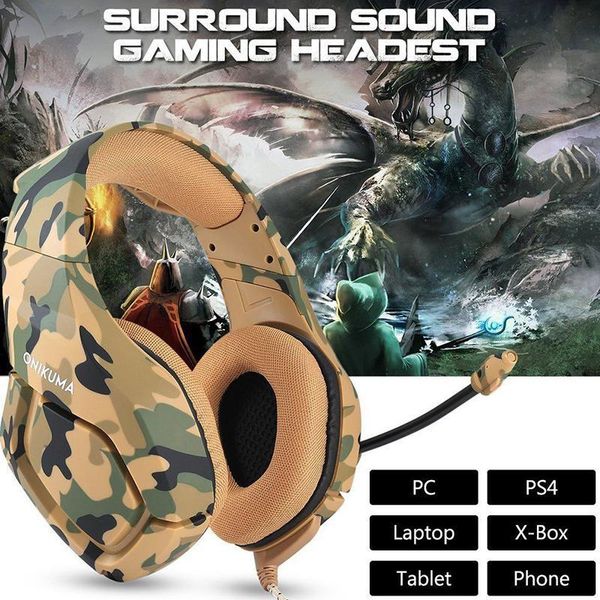 beesclover k1 headset stereo bass surround pc gaming headphones game headset with mic for pc mobile phone for ps4 xbox one d30
beesclover k1 headset stereo bass surround pc gaming headphones game headset with mic for pc mobile phone for ps4 xbox one d30