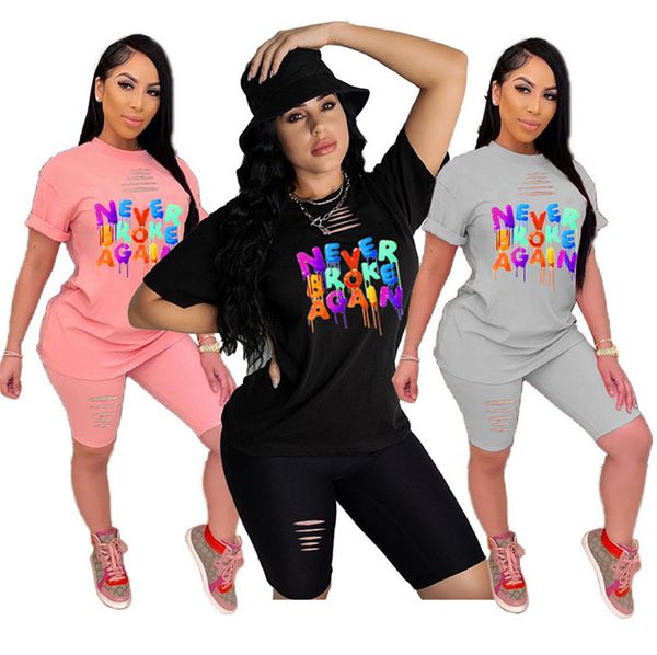 летние женские костюмы casual с коротким рукавом тройник топ + шорты tracksuit ladies письмо печать ripped 2 шт одежда комплекты спортивная, White
летние женские костюмы casual с коротким рукавом тройник топ + шорты tracksuit ladies письмо печать ripped 2 шт одежда комплекты спортивная, White