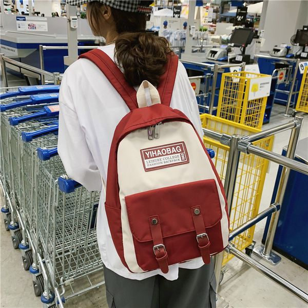 2019 new style contrast color school bag women's korean-style harajuku college student backpack high school japanese-style vinta
2019 new style contrast color school bag women's korean-style harajuku college student backpack high school japanese-style vinta