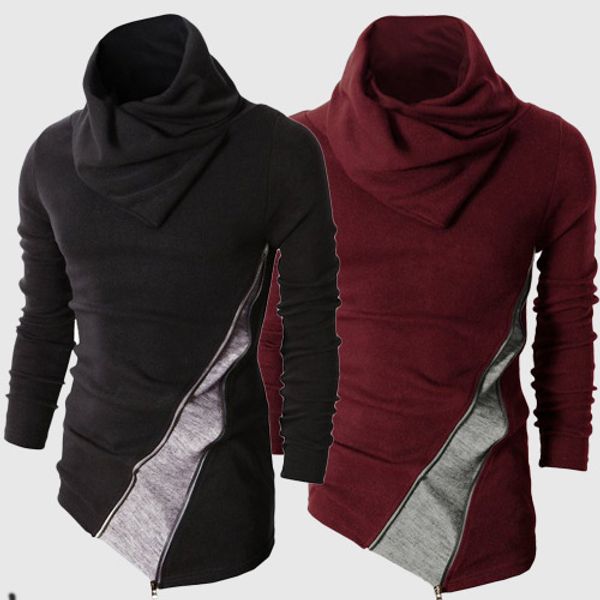luxury mens hoodie long hip hop mens coat luxury hit color pullover jackets sweater brand coat slim men can turn turtleneck sweater, Black;white
luxury mens hoodie long hip hop mens coat luxury hit color pullover jackets sweater brand coat slim men can turn turtleneck sweater, Black;white