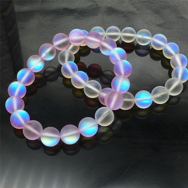 8mm aura quartz matte beads bracelet elastic bracelet gemstone beading bracelet stone bead, Black
8mm aura quartz matte beads bracelet elastic bracelet gemstone beading bracelet stone bead, Black