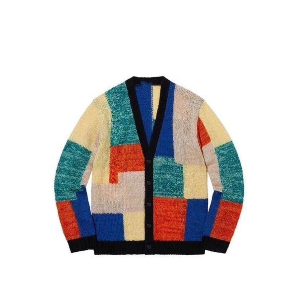 19ss patchwork mohair cardigan jacket fashion stitching box sweater fashion men women couple jacket sweatshirt hfwpjk129, Black
19ss patchwork mohair cardigan jacket fashion stitching box sweater fashion men women couple jacket sweatshirt hfwpjk129, Black
