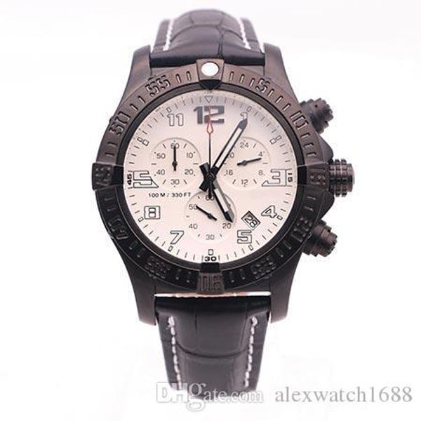 watches men white dial black leather band watch avenger seawolf chrono quartz watch mens wrist watches fu145, Slivery;brown
watches men white dial black leather band watch avenger seawolf chrono quartz watch mens wrist watches fu145, Slivery;brown