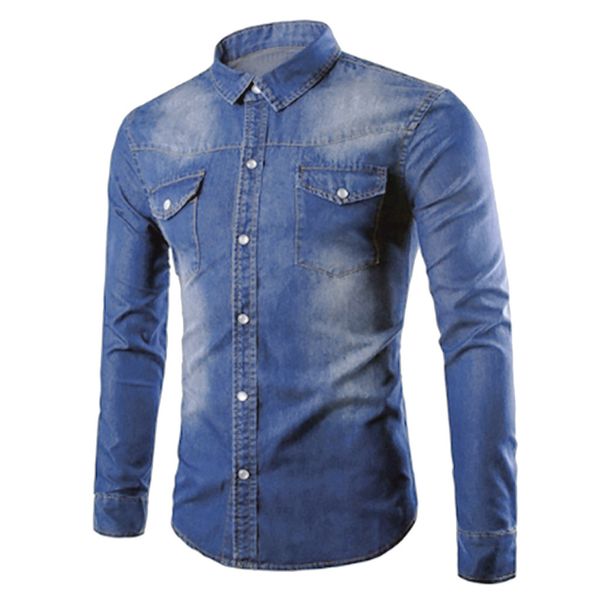 male casual denim shirts long sleeve cotton washed men jeans shirt, shirt dress, shirt for men tiny spark streetwear hip hop, White;black
male casual denim shirts long sleeve cotton washed men jeans shirt, shirt dress, shirt for men tiny spark streetwear hip hop, White;black