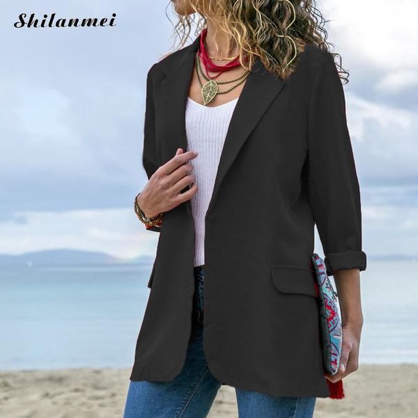 new office lady elegant suits long sleeve woman black red blazers and jacket 2018 spring autumn outwear femenino, White;black
new office lady elegant suits long sleeve woman black red blazers and jacket 2018 spring autumn outwear femenino, White;black