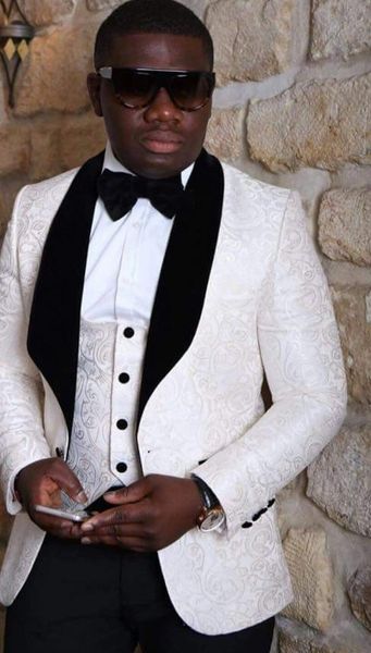 fashion white jacquard groom tuxedos velvet lapel groomsmen wedding dress excellent man jacket blazer 3 piece suit(jacket+pants+vest+tie) 58, Black;gray
fashion white jacquard groom tuxedos velvet lapel groomsmen wedding dress excellent man jacket blazer 3 piece suit(jacket+pants+vest+tie) 58, Black;gray