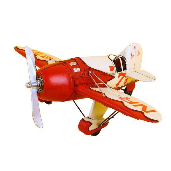 

vintage metal airplane sculpture creative metal modern art figurine ornament home decoration accessories deskornament