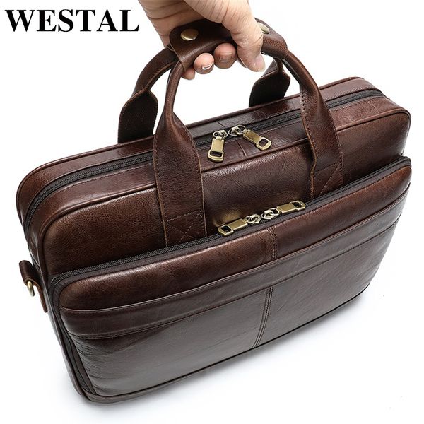 westal men briefcase totes men's bag genuine leather 15'' lapbag leather male briefcases for document office bags for men cj1
westal men briefcase totes men's bag genuine leather 15'' lapbag leather male briefcases for document office bags for men cj1