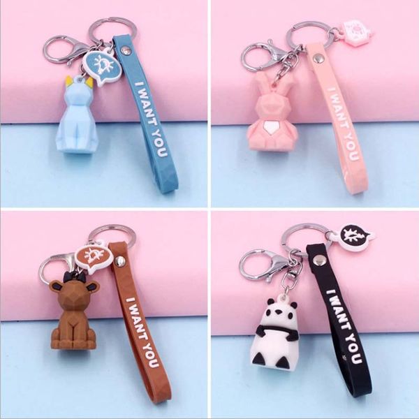 Colorful Key Rings Polygonal Geometric Section Animal Keychain For Women Cartoon Panda Dinosaur Keyring Car Charm Pendant Gifts, Slivery;golden
Colorful Key Rings Polygonal Geometric Section Animal Keychain For Women Cartoon Panda Dinosaur Keyring Car Charm Pendant Gifts, Slivery;golden