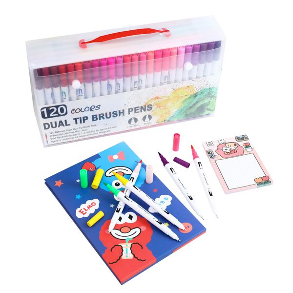12/36/48/72/100/120colorful watercolor art marker pens permanent gel pen fineliner pens drawing painting school supplies
12/36/48/72/100/120colorful watercolor art marker pens permanent gel pen fineliner pens drawing painting school supplies