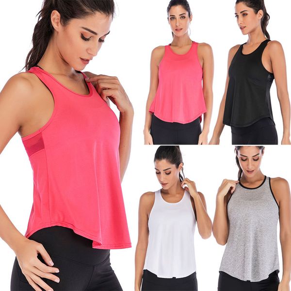 2019 newly women sportswear solid color wide tied hem vest for yoga, White;black
2019 newly women sportswear solid color wide tied hem vest for yoga, White;black