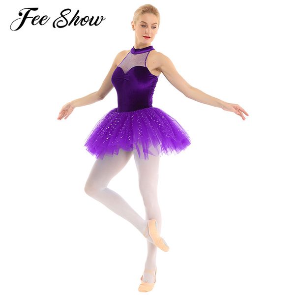 women tutu ballet dress shiny sequins sleeveless keyhole back velvet bodice ballet leotards for women ballerina dance wear, Black;red
women tutu ballet dress shiny sequins sleeveless keyhole back velvet bodice ballet leotards for women ballerina dance wear, Black;red