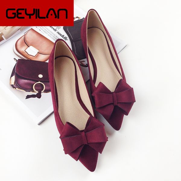 2019 autumn new bow pointed toe flat shoes women wedding shoes flock leather big bowknot solid color plus small size 33 34 43 44, Black
2019 autumn new bow pointed toe flat shoes women wedding shoes flock leather big bowknot solid color plus small size 33 34 43 44, Black